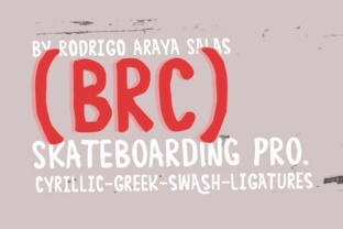 BRC: A Distressed Decorative Font for Creative Web Design