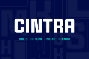 Cintra Family: A Bold, Geometric Font for Modern Branding