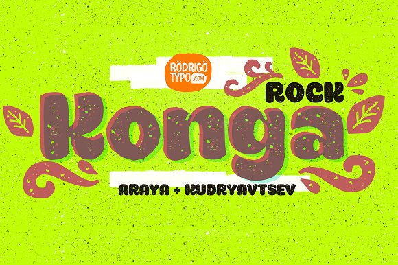 Enhance Your Editorial Design with Konga Rock Font