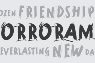 Horrorama: A Bold and Moody Display Font for Editorial Design