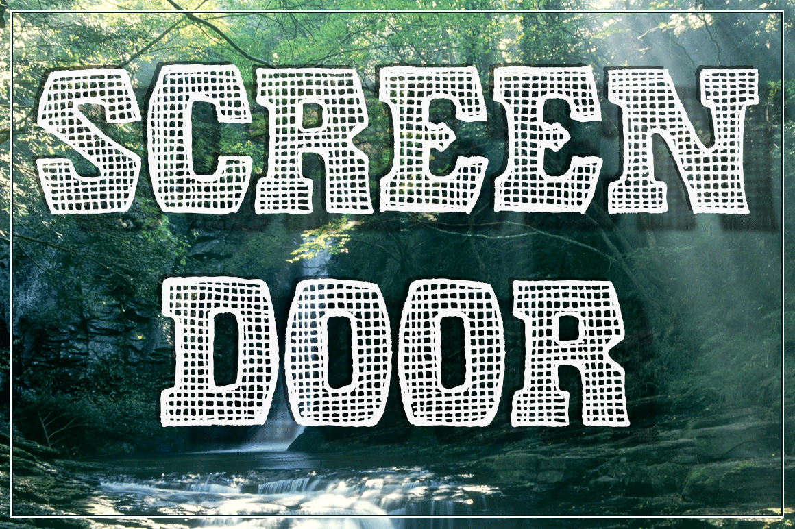 Screen Door: A Fun and Friendly Display Font for Web Design