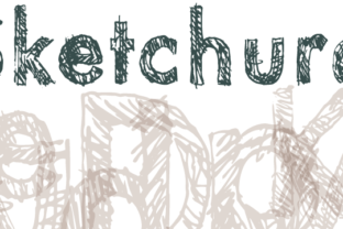 Sketchura: A Gritty, Hand-Sketched Font for Crafters
